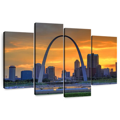 Nicci Gateway Arch Sunset Scene