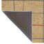 Tapis décoratif moderne à motif de lignes en osier brun-705424373