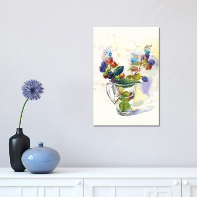 Blackberry 1 Piece Wrapped Canvas Painting