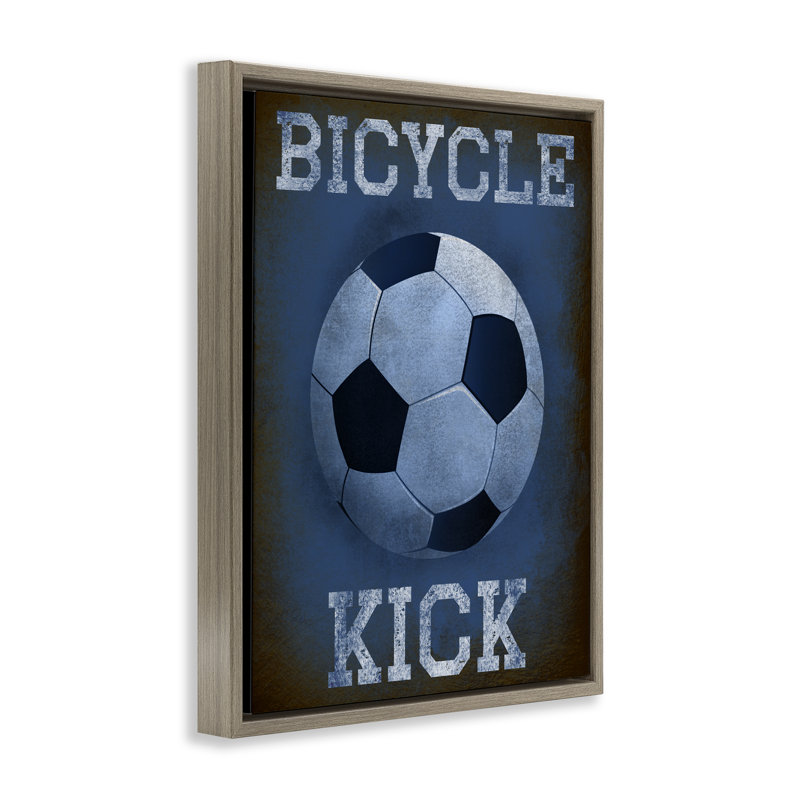 Cadre flottant bicyclette Sports Sports par Marcus Prime, H 31 po x l 25 po, Cadre flottant orme Montalcino