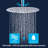 Shower System Shower Faucet Combo Set Wall Mounted With 10" Rainfall Shower Head And Handheld Shower Faucet, Chrome Finish Shower Faucet Roughin