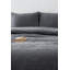 Ensemble 100% coton double piqué, anthracite, 82,7 po x 86,6 po | Comprend 2 taies d'oreiller (19,7 po x 27,6 po) | Lavable à la machine, doux et durable | Parfait pour un décor de chambre à coucher élégant et confortable-120478116