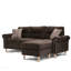 Ensemble modulaire réversible avec 2 coussins décoratifs brun clair-2114225511