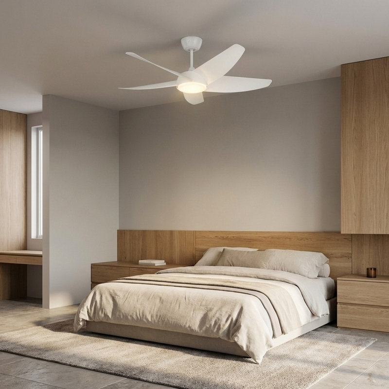 Ventilateur de plafond à DEL Arkdale Smart 52, Blanc mat, Blanc mat
