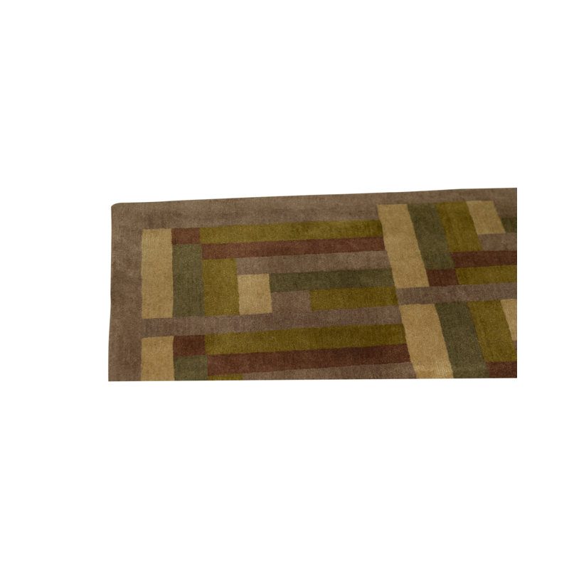 Hand-Knotted High-Quality Brown Area Rug