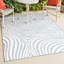 Tapis intérieur / extérieur rayé bleu clair / ivoire Maribo-1080227138