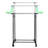 Rebrilliant Adjustable Clothes Rack 4 Castors 2 Hanging Rails