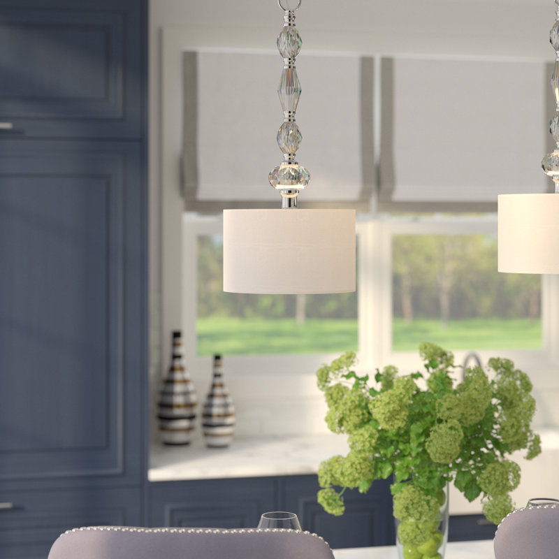 Berrin 1 - Light Satin Platinum Single Pendant