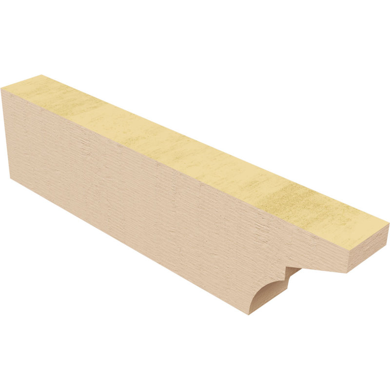 Monterey grain de bois TimberThane queue de chevron, brun clair apprêté, H 4 po x l 16 po x P 2 po
