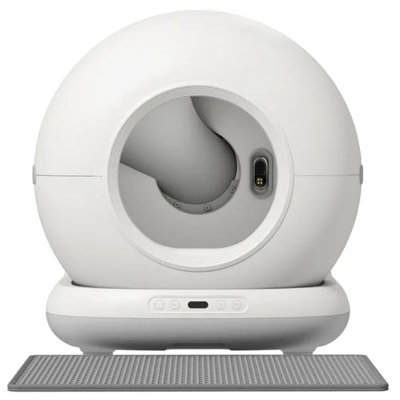 Litière pour chat 72L intelligente autonettoyante avec contrôle d'application, élimination des odeurs et capteurs de sécurité multiples