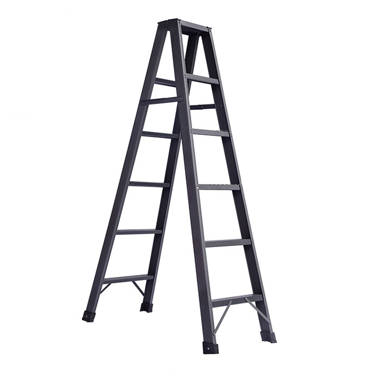 Louisville Ladder 6' Aluminum Step Ladder, 10' Reach, 250 lbs Load  Capacity, W-2112-06S 