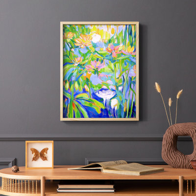 FLORAL Series DCXVII  -Premium Framed Print -Ready to Hang - No Nails Required