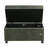 32 Inches Faux Leather Storage Ottoman Bench With Casters-707281417