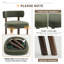 Chaise d'appoint rembourrée en bois massif-1847099155