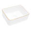 Lavabo de salle de bain vasque rectangulaire en céramique 19 x 15 pouces - moderne, teinté, pour différents espaces dans la maison et l'extérieur teinté blanc, espaces variés-1850926040