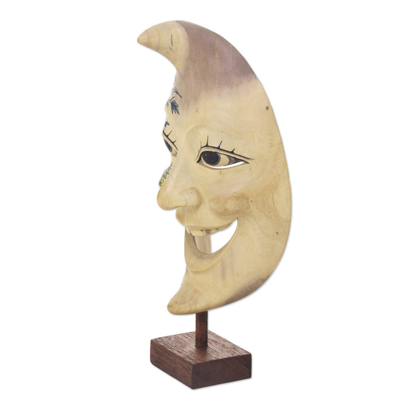 Sculpture homme souriant