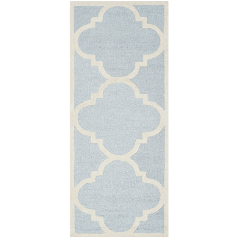 Cannen Hand Tufted Wool Geometric Rug, Runner 2'6" x 10'