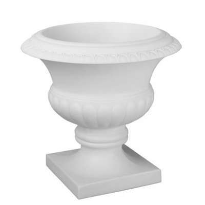 19 Inch Large Floral Urn Indoor/Outdoor Polyethylene Commercial-Grade Plastic