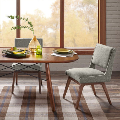Celsi Upholstered Solid Wood Leg Side Chair (Set of 2)