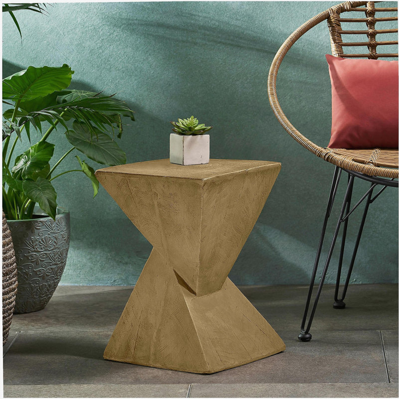 TABLE D'APPOINT GEOMETRIC MGO, COULEUR LUMINEUSE, Naturel