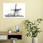 Illustration classique de moulin à vent, style abstrait, paysage architectural traditionnel, estampe murale-265980441
