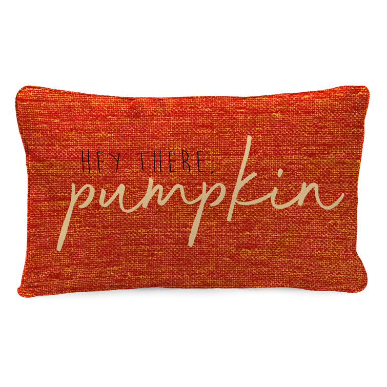 Autumn Air Thankful Ivory & Red Pumpkin Truck Rectangle Throw