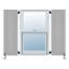 Ensemble de panneaux à panneaux surélevés et à panneau simple architectural Atlantic-37063348-37063316-37063317