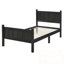 Lit simple à panneau plat avec tête et pied de lit-901779946