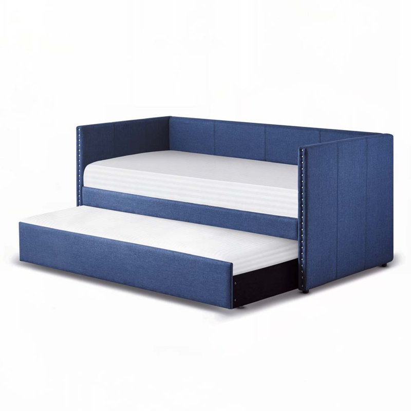 Yelton Daybed with Trundle, Blue