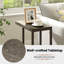 Table d'appoint industrielle en forme de C avec structure en métal robuste-576507256