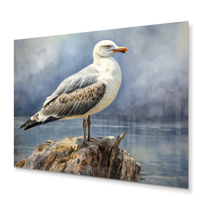 Mouette guet I - décoration murale en métal Seagull, H 12 po x l 20 po x P 1 po