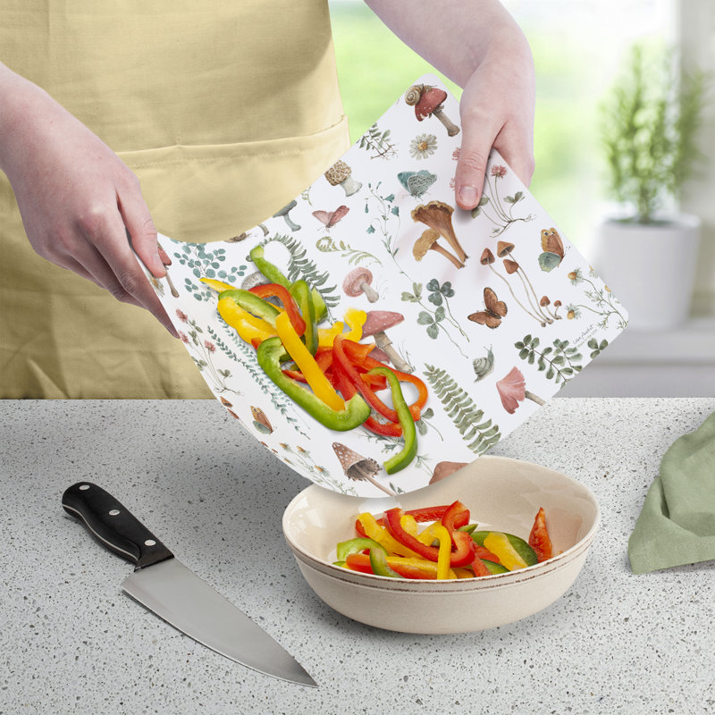 Cottage Core Designer Flexible Cutting Board, 15''L x 11.5''W