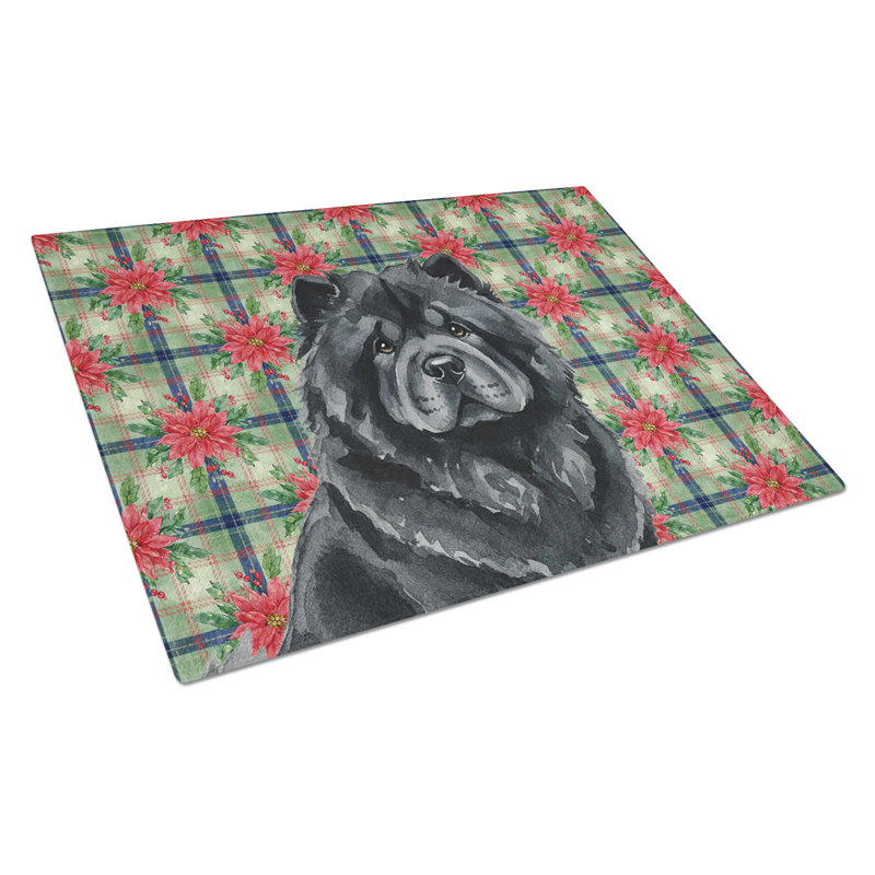 Planche à découper en verre Black Chow Chow, Noir