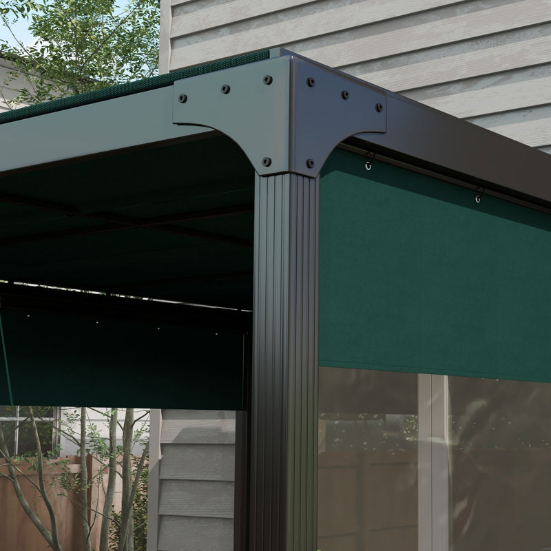 Claudette 3m x 2m Plastic Pergola, Green