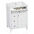 Vaimi 24" White Bathroom Vanity With Sink, MDF & Rubberwood Construction-1029371653