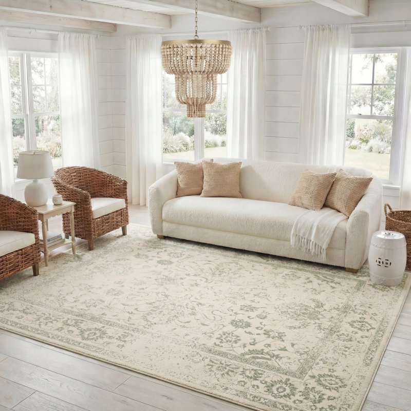 Jacquelyn Floral Area Rug, Rectangle 183 x 244 cm