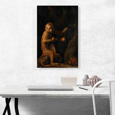 " A Monkey " by George Stubbs Painting Print