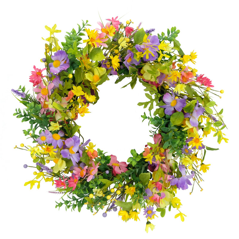 Faux Pine Polyester 24'' Wreath