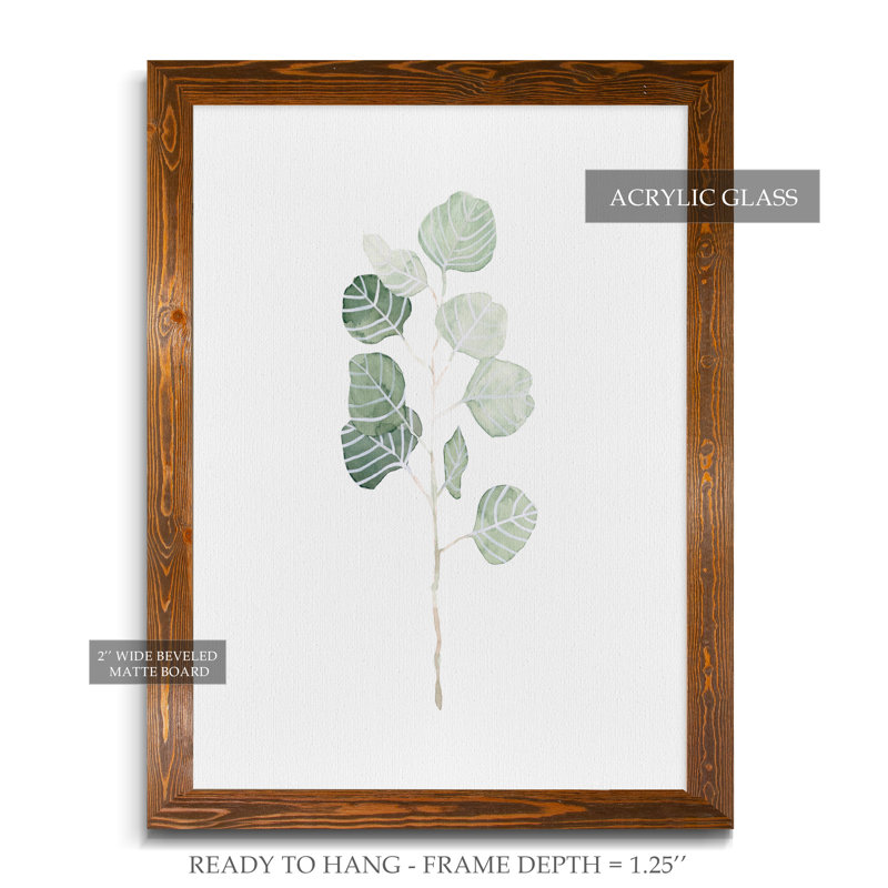 Reproduction d’art sur toile encadrée d’eucalyptus doux, H 38 po x l 28 po x P 1,25 po, Cadre en érable