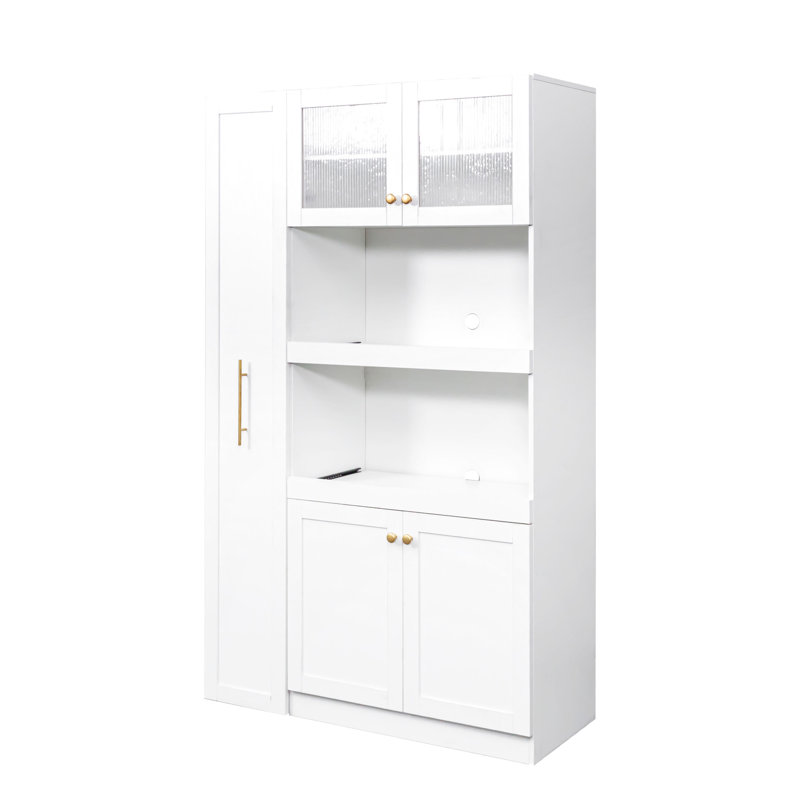 Armoire blanche à 4 portes Caswell