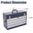 Portable Metal Tool Box 21-Inch With 4 Drawers, Bearing Slide System, And Powder Coated Surface For Clean Storage Smooth Slide, , Padding Protection During Transport-672900121