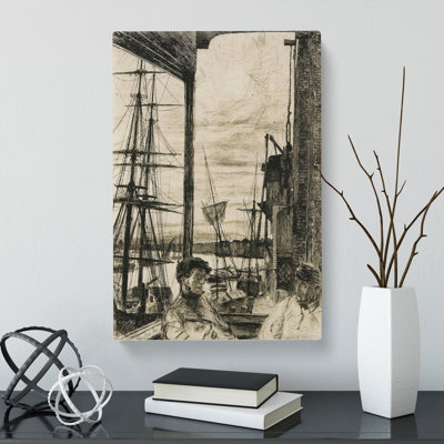 Rotherhithe by James Mcneill Whistler - Wrapped Canvas