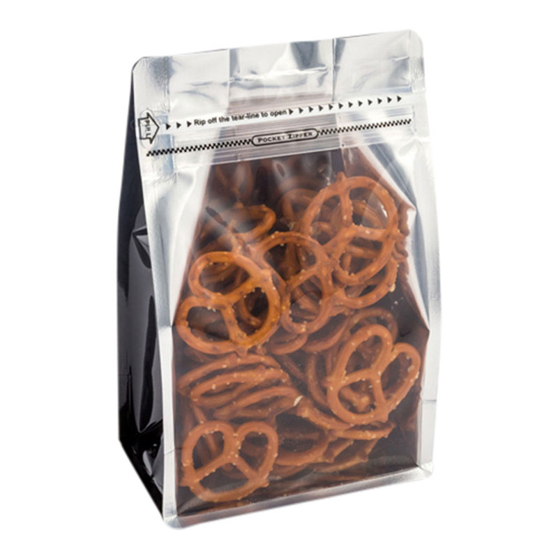 Bag Tek Rectangle Red Plastic Medium Snack Bag - Double Seal , Rip Lock, Heat Sealable - 8" X 5" X 3 1/4" - 100 Count Box