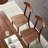 Suspended solid wood table set-106443828
