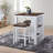 3 Pieces Counter Set Storage Space For Small Space Modern Farmhouse Design Retro Design Easy To Assembly