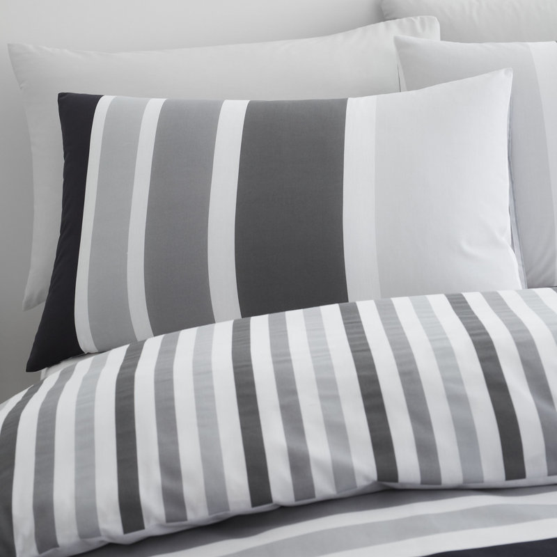 Brighton Stripe Duvet Cover Set, Single Duvet Cover + 1 Standard Pillowcase