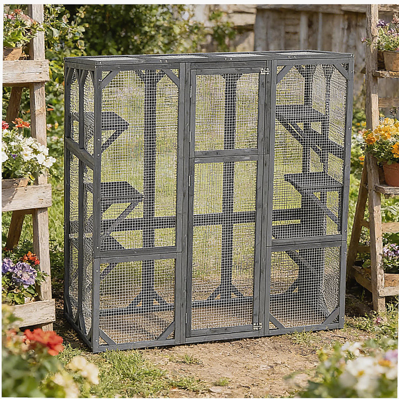 Pet Enclosure,Large Wooden Catio