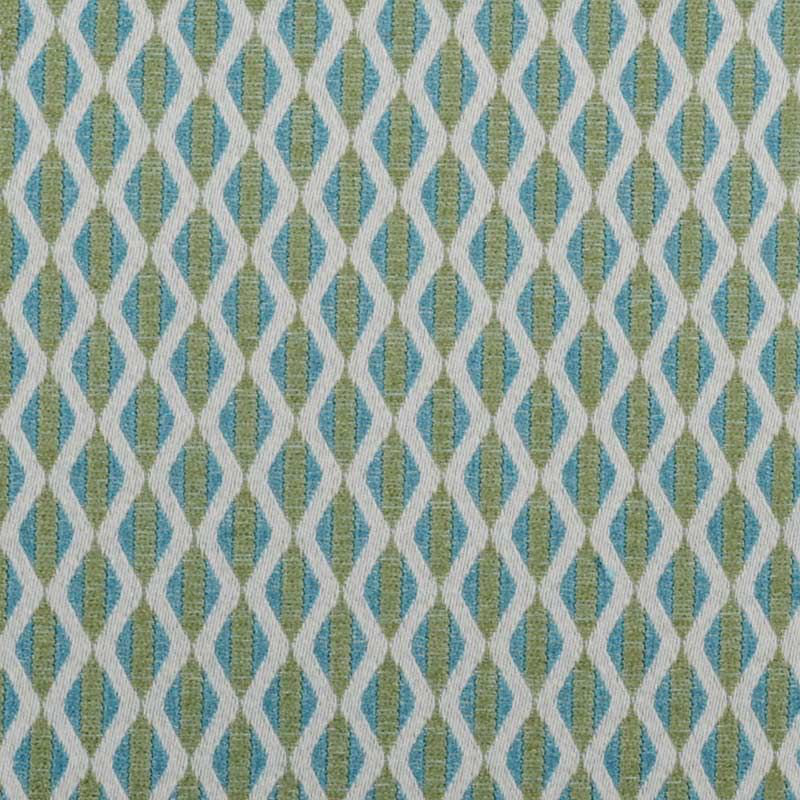 Beau Monde Prints & Wovens Fabric, Aqua/Green