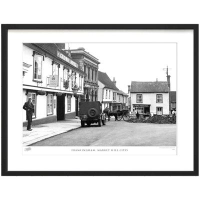 Framlingham, Market Hill C1955 by Francis Frith - Single Picture Frame Print