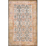 Allover Geometric Antique Indian Hand Knotted Cotton Pile Agra Rug